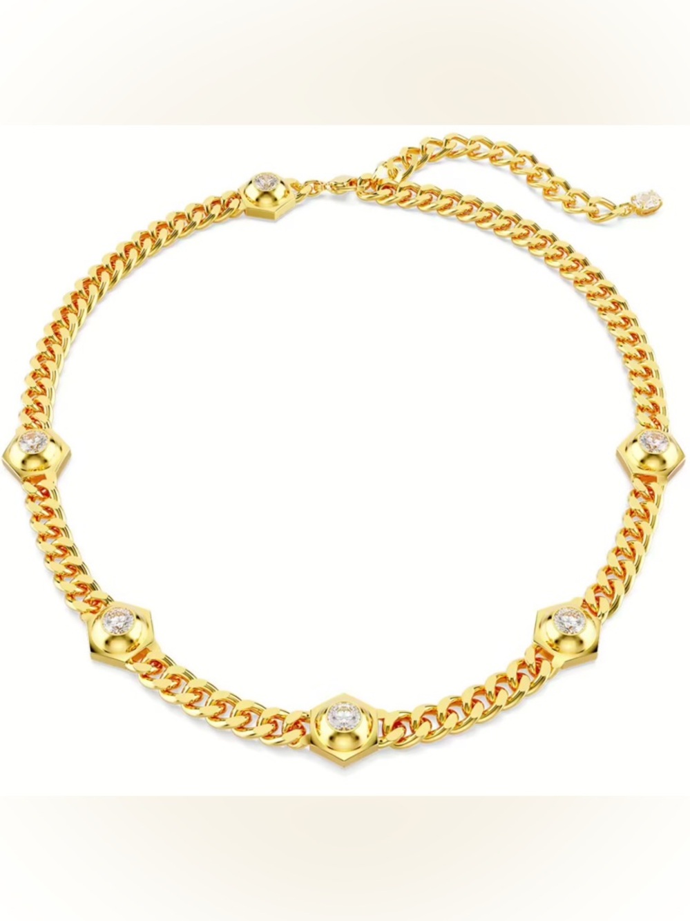 Authentic Swarovski Gold-Tone Chain Necklace! (item: 5689424)